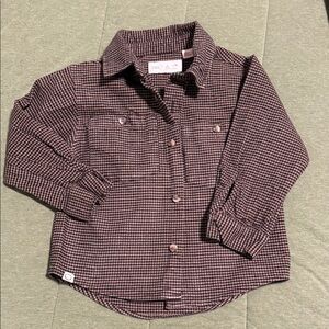 Zara Kids Plaid Button-Down Shirt 3T